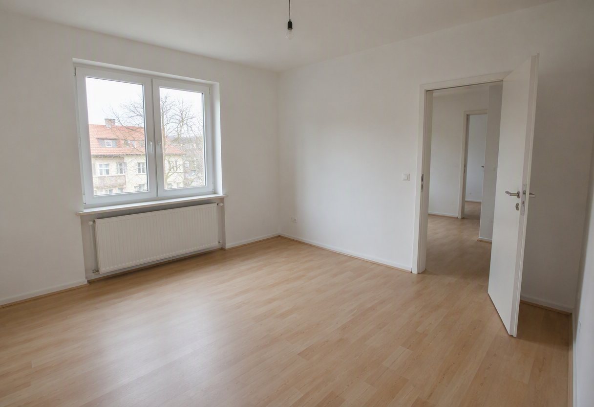 Wohnung in Duisburg nach der Entrümpelung – leer und besenrein